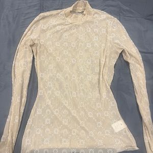 MARINE SERRE
Beige Moonogram Long Sleeve T-Shirt